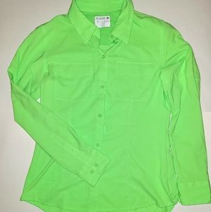 Bright Kiwi Green Reel Legends LS Shirt